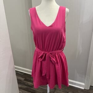 The Impeccable Pig  Pink Dress With Shorts Size S (A0126)